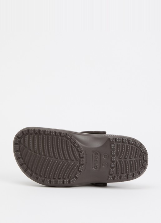 Crocs Classic Clog instapper met logo  - detail 4 donkerbruin
