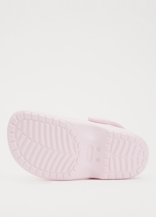 Crocs Classic Mary Jane instapper met logo - detail 2 lichtroze