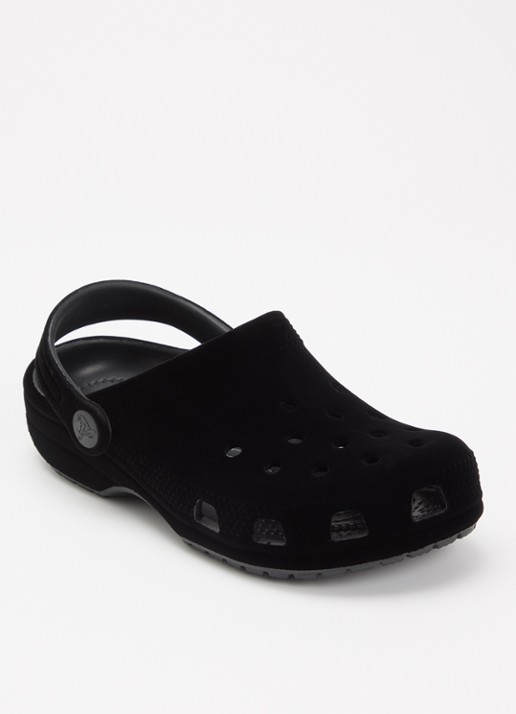 Crocs Classic Velvet Clog instapper met logo