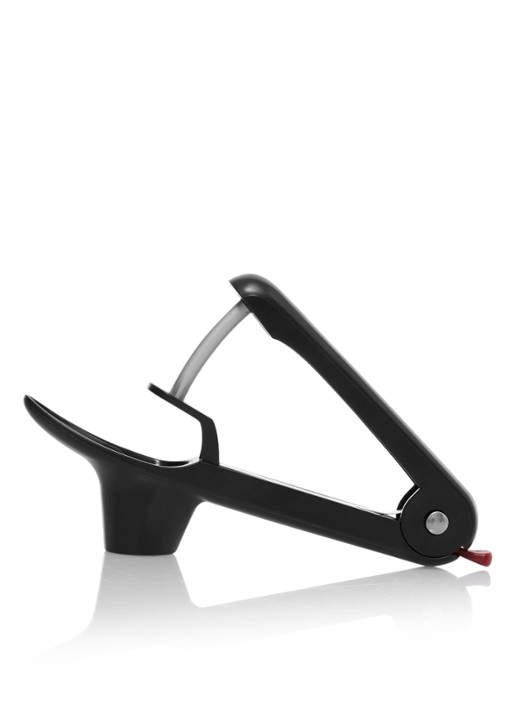 Cuisipro Kersen- en olijvenontpitter 20 cm - voorkant zwart