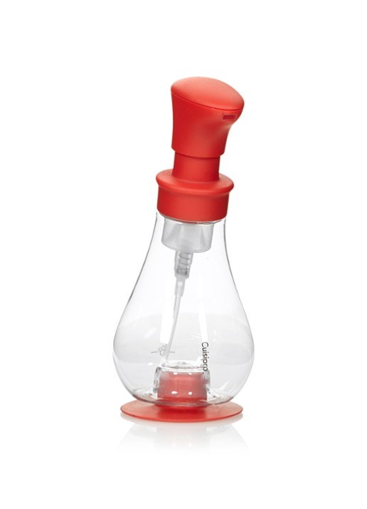 Cuisipro Zeepdispenser met schuimpomp 390 ml - voorkant steenrood