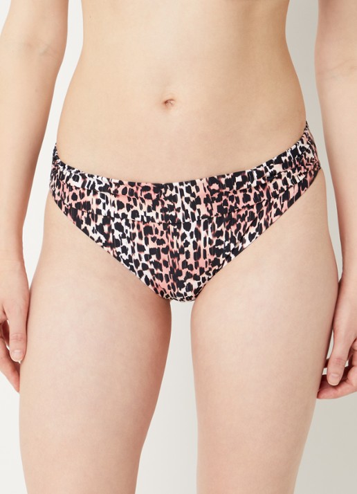 Cyell Bikinislip met panterprint - voorkant 2 zwart