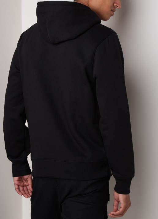 Daily Paper Alias hoodie met logoborduring - achterkant 4 zwart