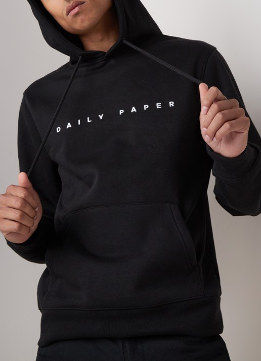 Daily Paper Alias hoodie met logoborduring - detail 3 zwart