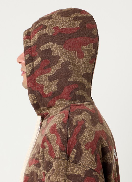 Daily Paper Boxy sweatvest met logo en print - detail 5 bruin