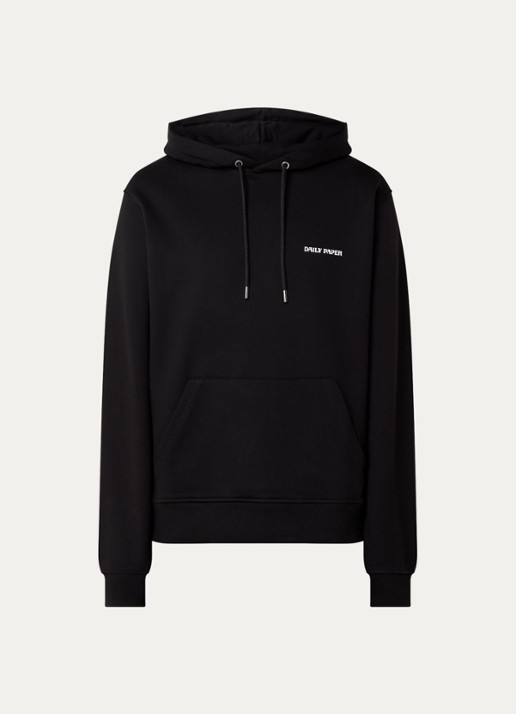 Daily Paper Dias hoodie met logo - voorkant 4 zwart
