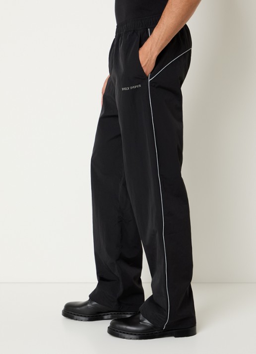 Daily Paper Dias wide fit broek met steekzakken - detail 4 zwart