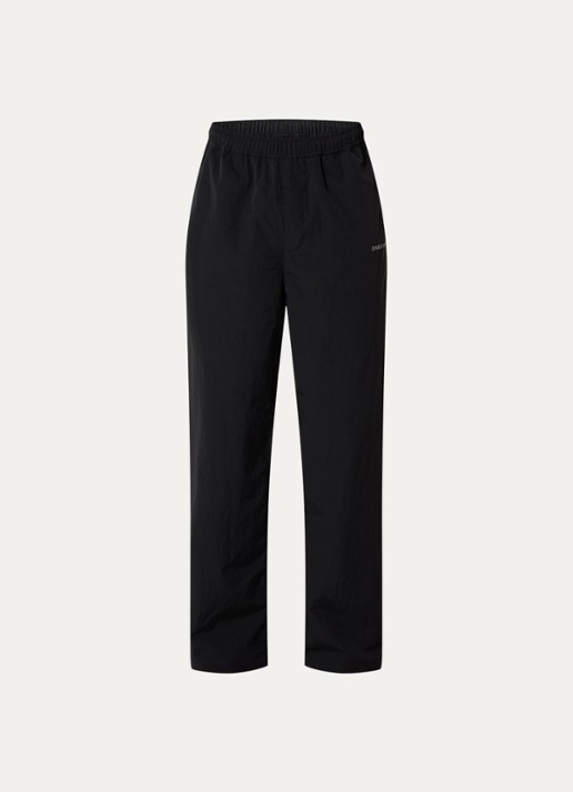 Daily Paper Dias wide fit broek met steekzakken - voorkant zwart