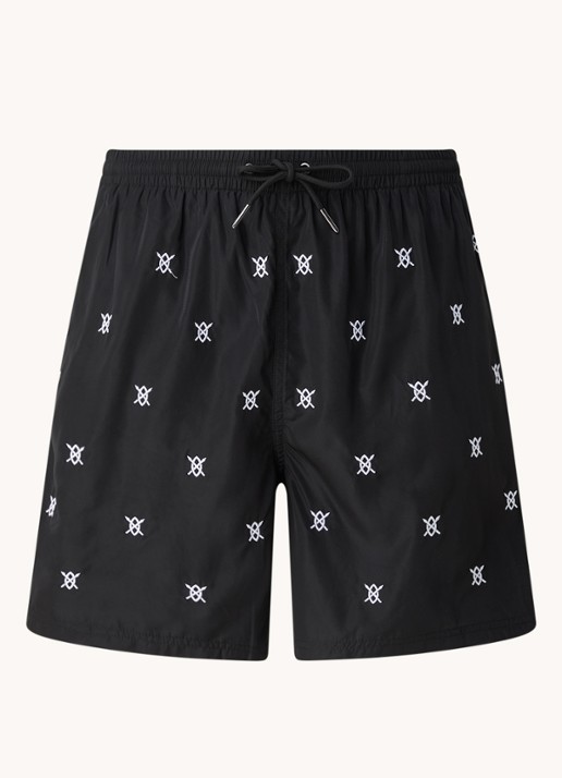 Daily Paper Eswim zwemshorts met logoprint en steekzakken - voorkant 2 zwart