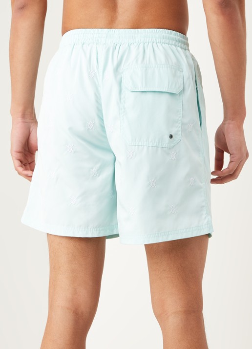 Daily Paper Eswim zwemshorts met logoprint en steekzakken - achterkant mint