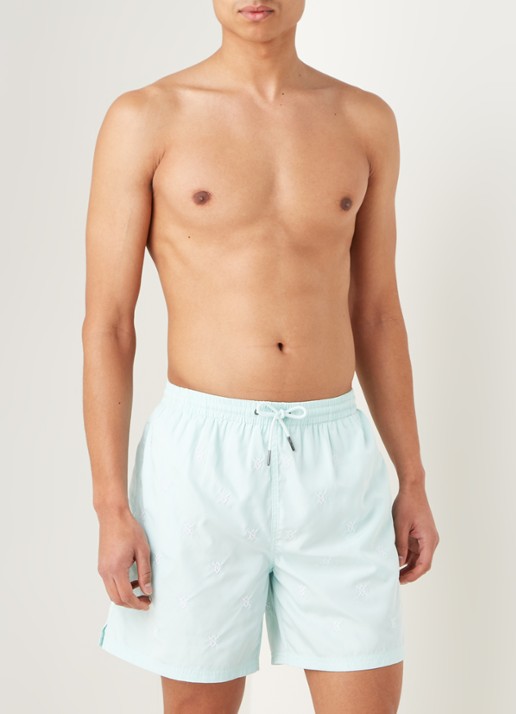 Daily Paper Eswim zwemshorts met logoprint en steekzakken - voorkant 3 mint