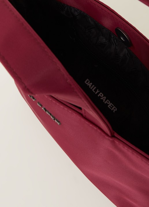 Daily Paper Etiny handtas met afneembare schouderriem - detail aubergine