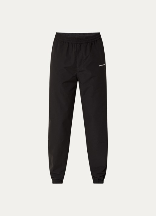 Daily Paper Eward tapered fit trackpants met logo en steekzakken - voorkant 2 zwart