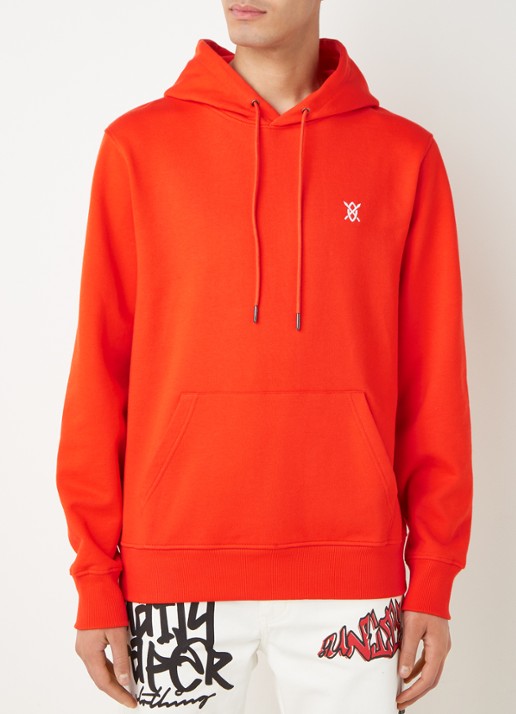 Daily Paper Musa hoodie met logo- en backprint  - achterkant 3 rood