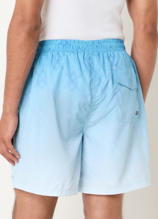 Daily Paper Ombre Dotted Shield zwemshorts met steekzakken - achterkant 4 blauw