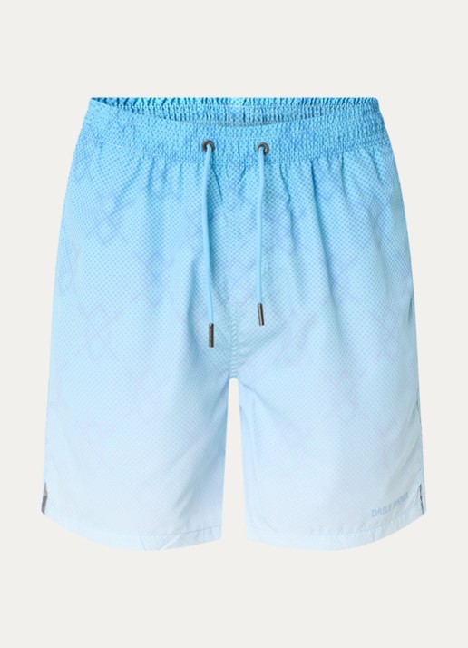 Daily Paper Ombre Dotted Shield zwemshorts met steekzakken - voorkant blauw