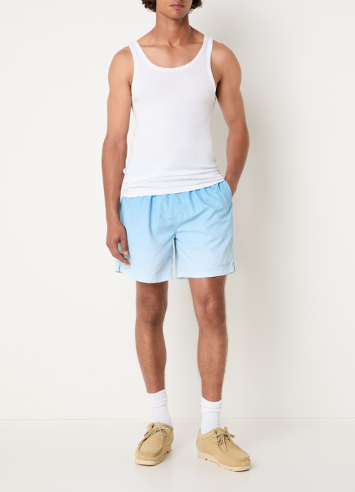 Daily Paper Ombre Dotted Shield zwemshorts met steekzakken - voorkant 2 blauw