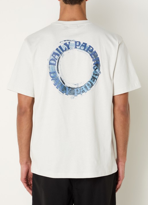 Daily Paper Orbit Drift T-shirt met logo- en backprint
