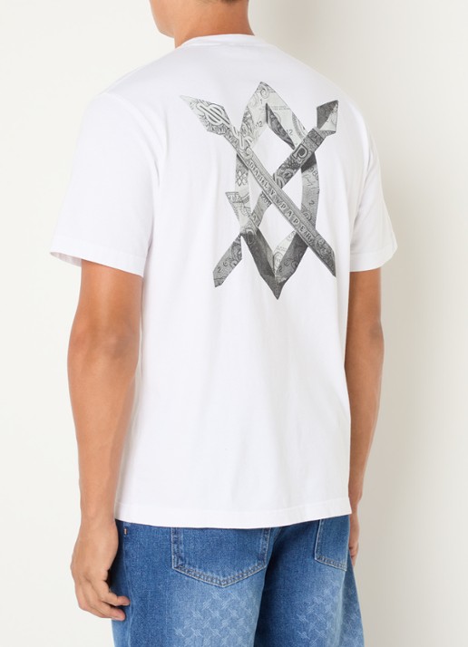 Daily Paper Origami T-shirt met logo- en backprint
