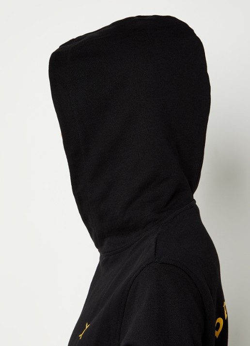 Daily Paper Paisy hoodie van biologisch katoen met logo- en backprint - detail 3 zwart