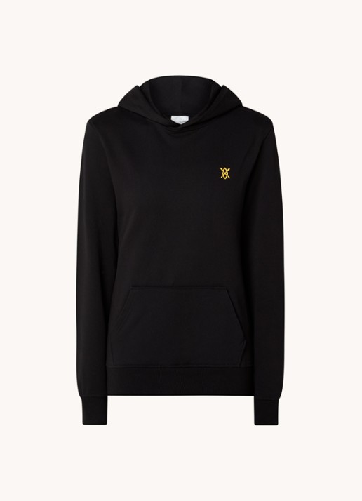 Daily Paper Paisy hoodie van biologisch katoen met logo- en backprint - voorkant 4 zwart