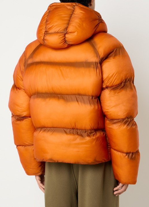 Daily Paper Raglan puffer jack met steekzakken - achterkant 3 oranje