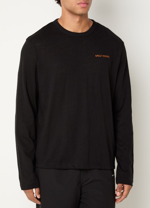 Daily Paper Slub longsleeve met logoborduring
