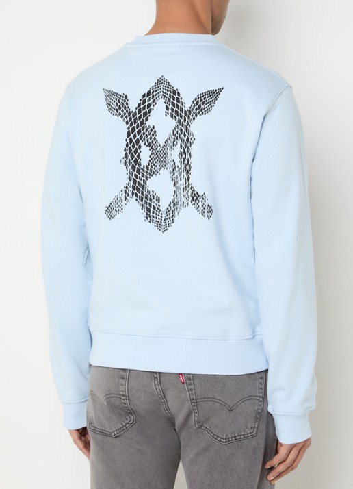 Daily Paper Snake shield sweater met logo- en backprint