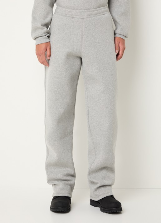 Daily Paper Straight fit joggingbroek met steekzakken - detail 4 grijsmele