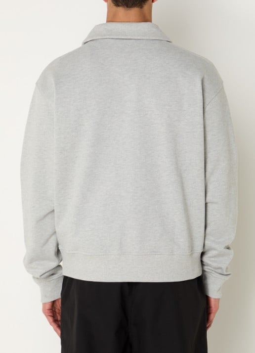 Daily Paper Sweater met logo en kraag - achterkant 4 grijsmele