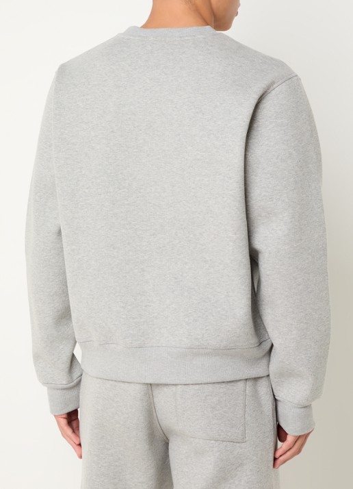 Daily Paper Sweater met logoborduring - achterkant lichtgrijs