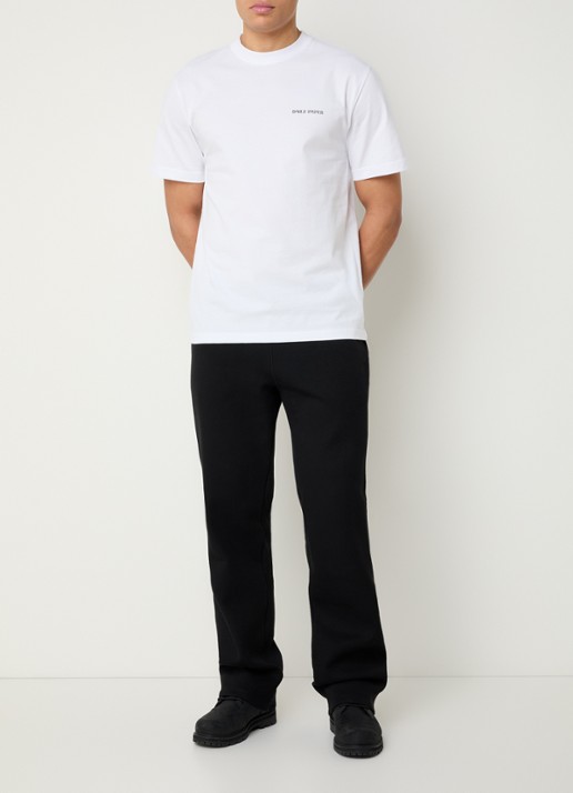 Daily Paper T-shirt met logo- en backprint - voorkant 4 wit