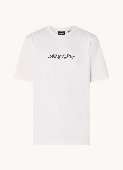 Daily Paper Unified T-shirt met logo en stretch - voorkant 2 lichtroze