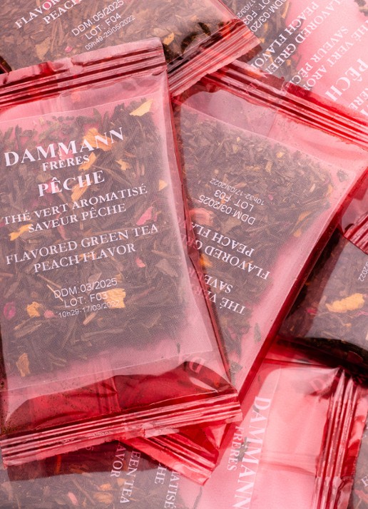 DAMMANN Frères Ice Tea Peche theezakjes 6 x 30 gram - voorkant 3 undefined