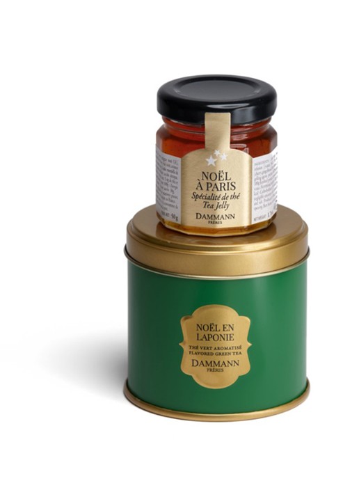 DAMMANN Frères Laponie Enchantee losse thee met jelly in giftbox - voorkant 2 beige