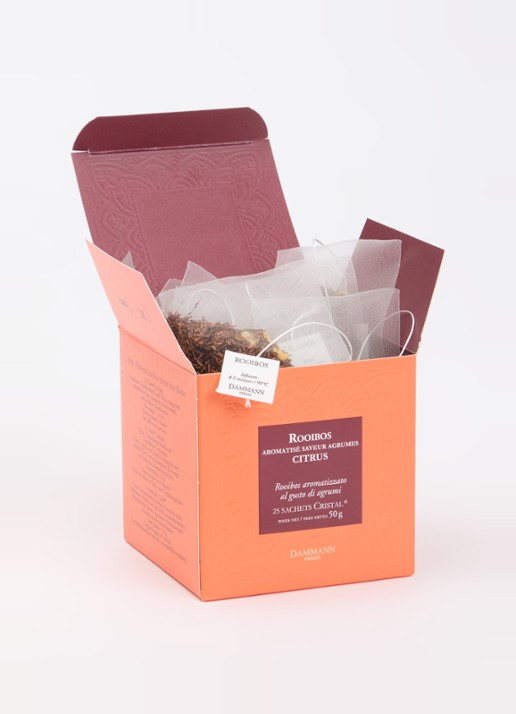 DAMMANN Frères Rooibos Citrus theezakjes 25 stuks - voorkant 2 undefined