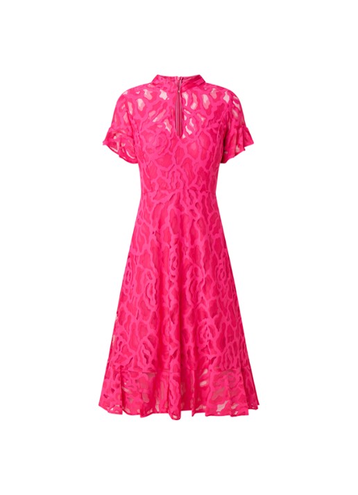 Damsel in a Dress Lulu Lace Dress Pink 08 - voorkant 2 roze