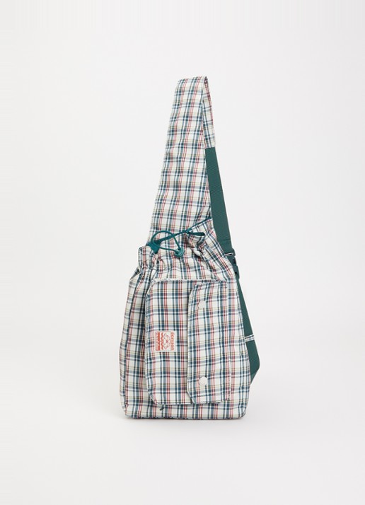 Damson Madder Matilda crossbodytas met ruitdessin