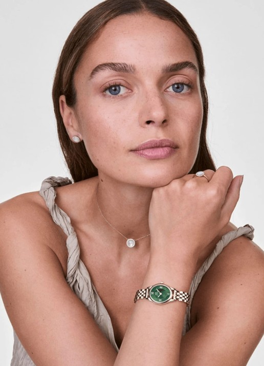 Daniel Wellington Ophelia Mini horloge DW00100804 - voorkant 2 goud
