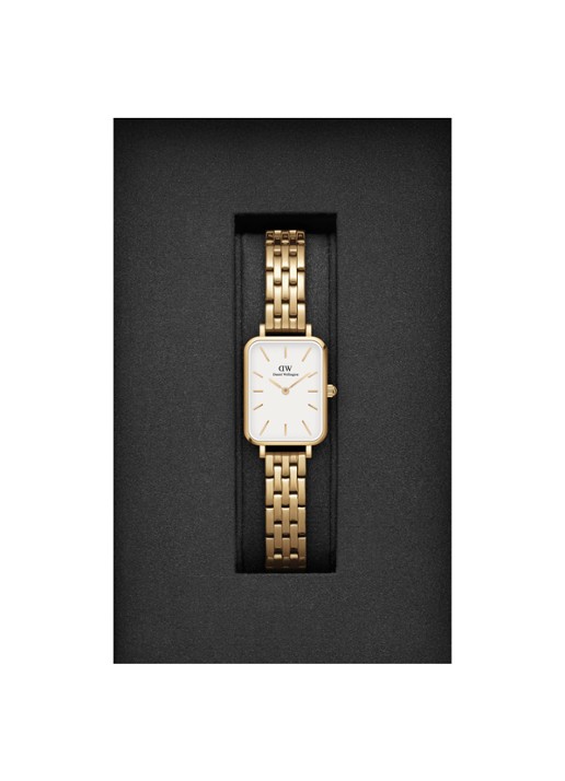 Daniel Wellington Quadro Link horloge DW00100622 - detail goud