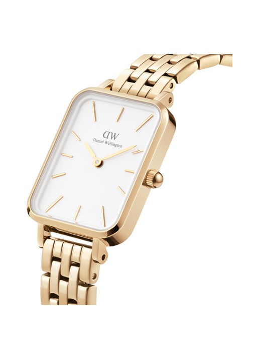 Daniel Wellington Quadro Link horloge DW00100622 - voorkant 4 goud