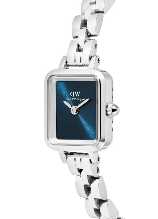 Daniel Wellington Quadro Mini Arch 3-Link horloge DW00100846 - detail zilver