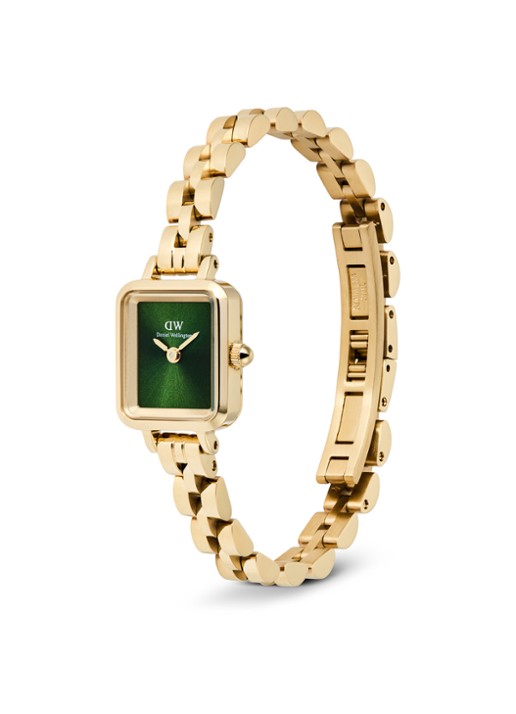 Daniel Wellington Quadro Mini Arch 3-Link horloge DW00100852 - detail 2 goud