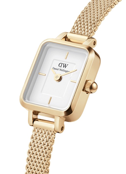 Daniel Wellington Quadro Mini horloge DW00100725 - detail 3 goud