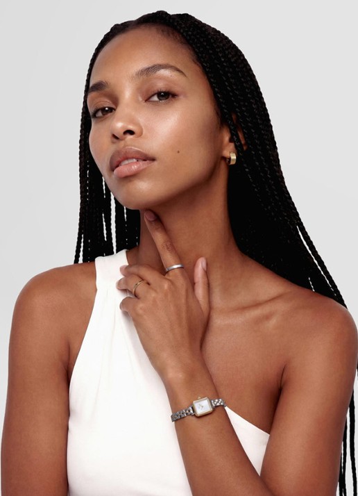 Daniel Wellington Quadro mini horloge DW00100925 - voorkant 2 zilver