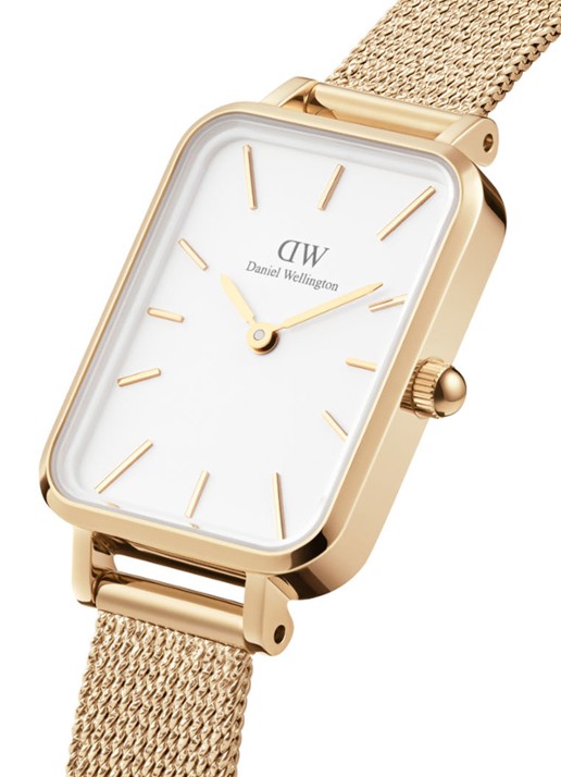 Daniel Wellington Quadro Pressed Evergold horloge DW00100556 - detail 4 goud