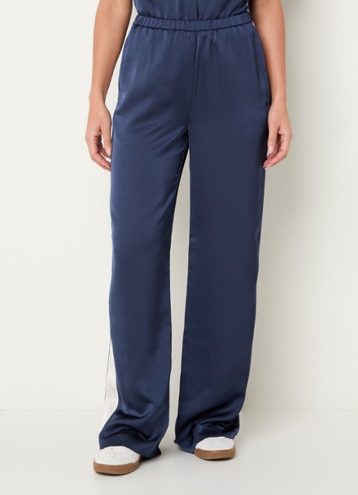 Dante 6 Dare mid waist straight fit trackpants van satijn