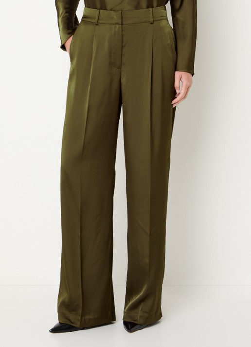 Dante 6 Jules high waist loose fit pantalon van satijn