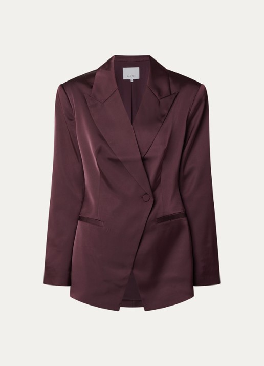 Dante 6 Rush blazer van satijn - voorkant bruin