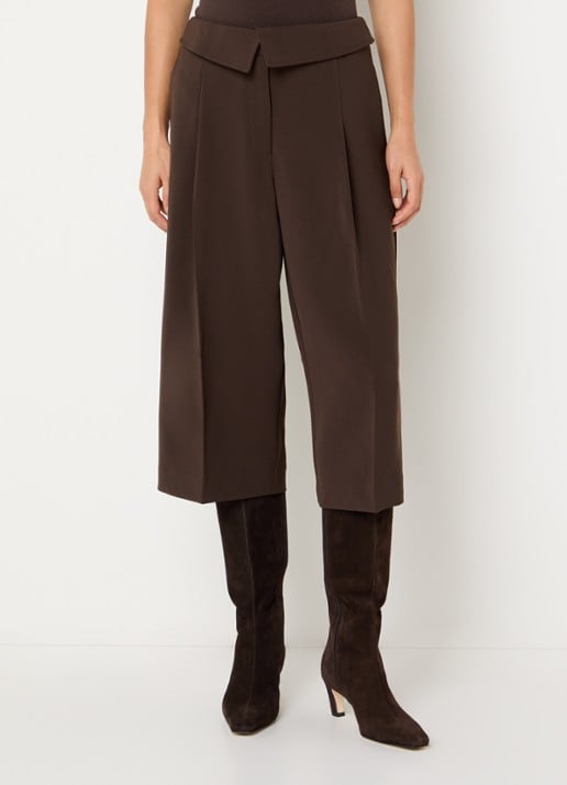 Dante 6 Tresor high waist loose fit korte broek met steekzakken